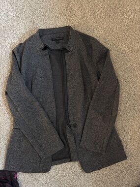Banana Republic  Gray Herringbone Blazer Jacket